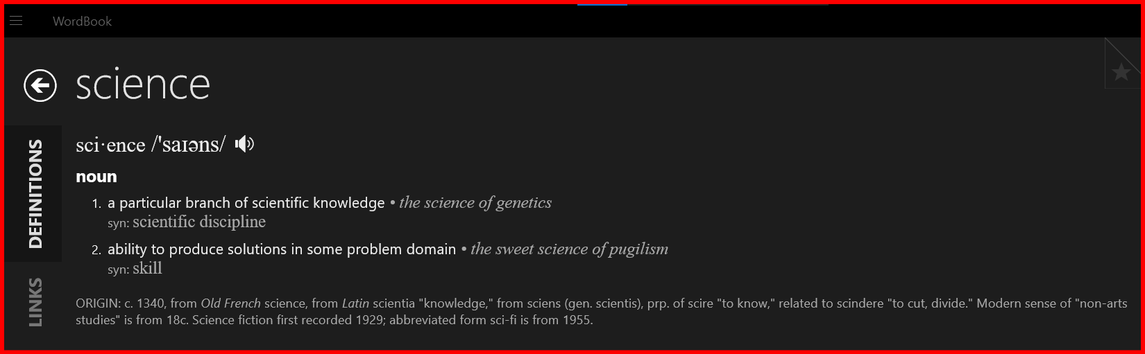 science definition